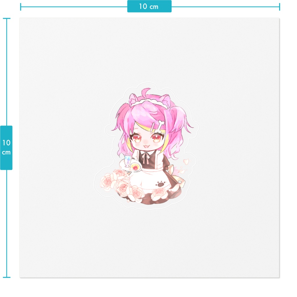 ちほう推しin富山オリジナルステッカー『犬見ぽめこ』