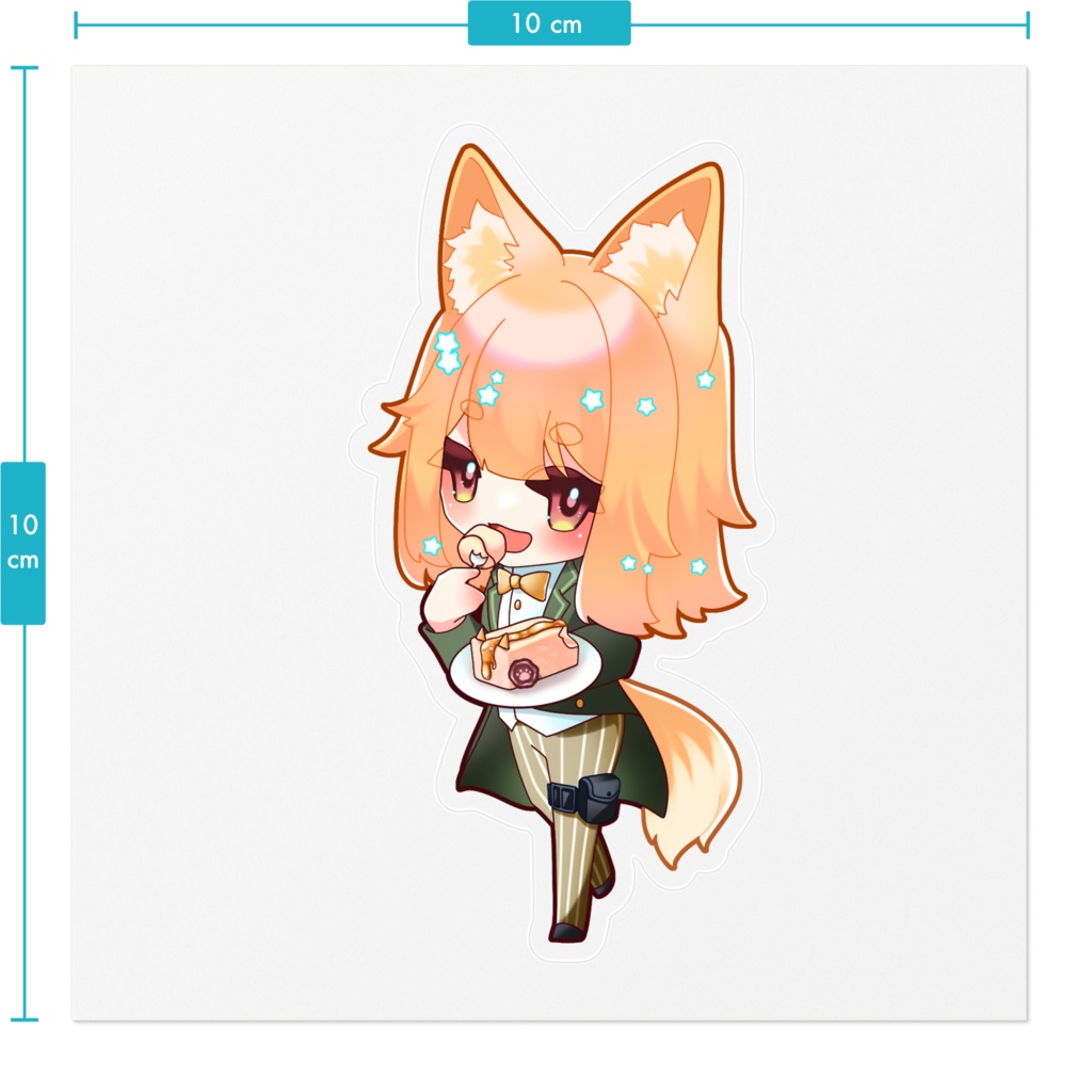 ちほう推しin富山オリジナルステッカー『捨て犬コレット』