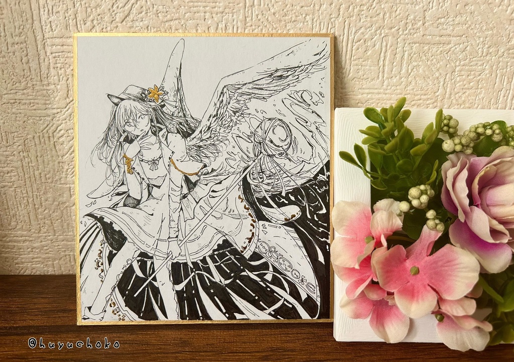 【原画色紙】創作①(箔押し)