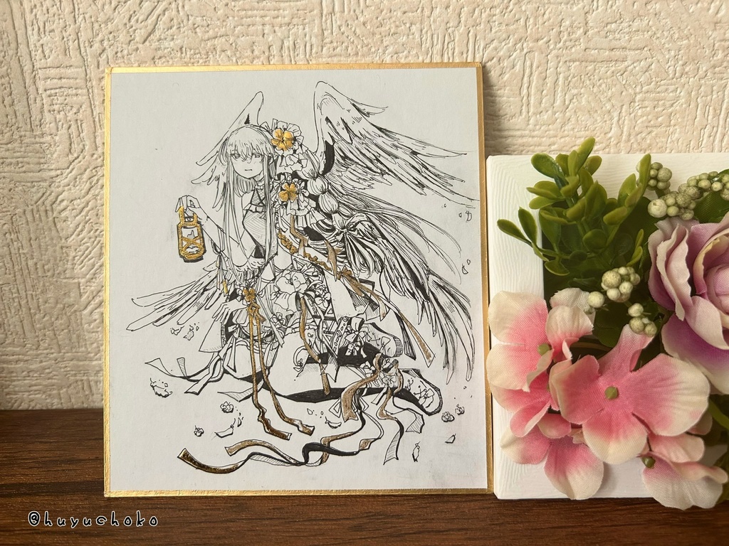 【原画色紙】創作②(箔押し)