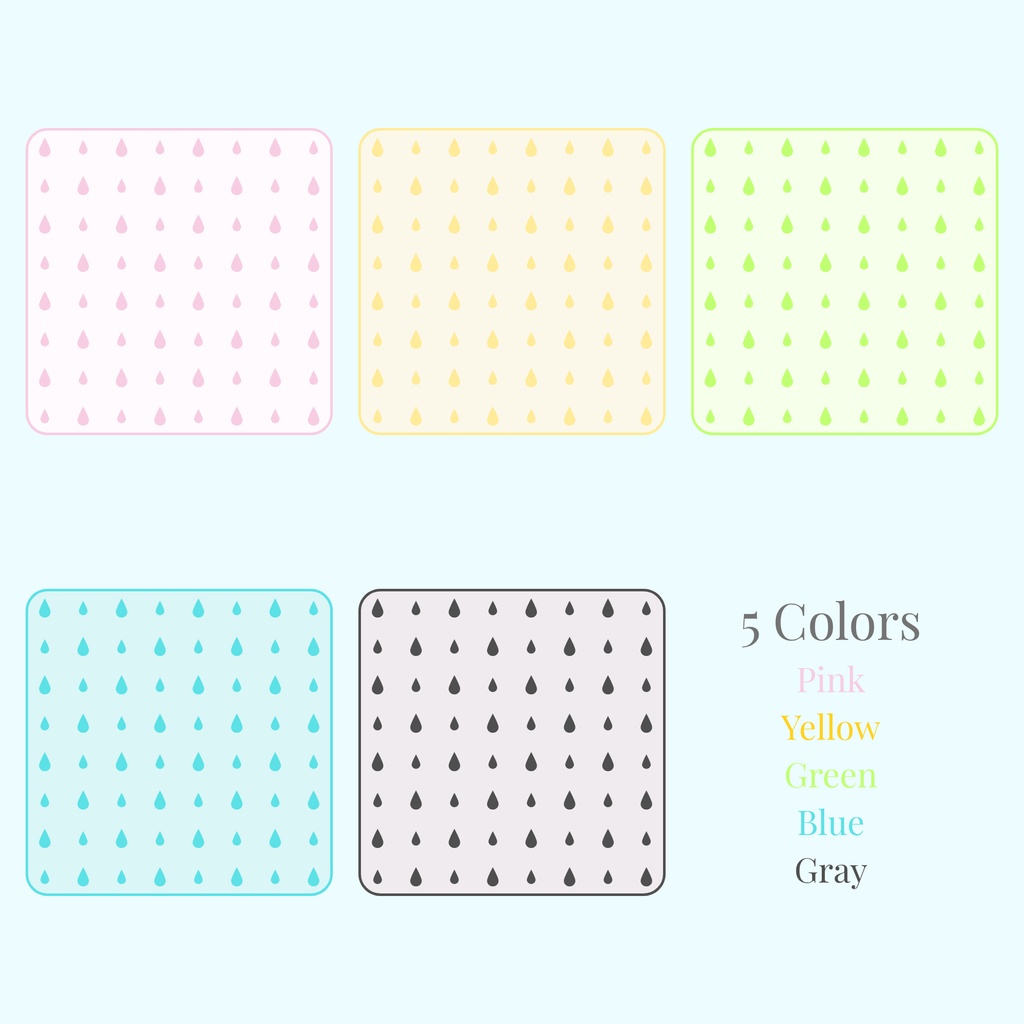 Drops|Pastel Background|Seamless Pattern(PNG5枚)