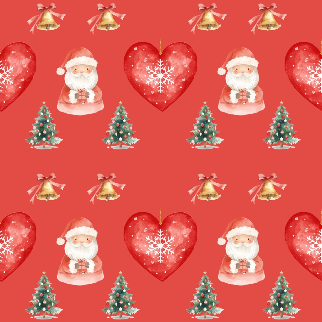 クリスマスデジタルペーパー5枚セット