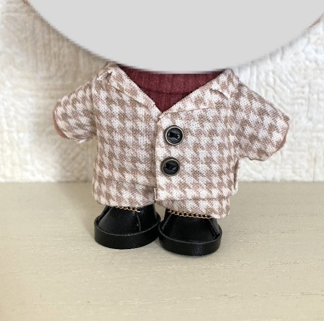 10〜12㎝ぬい用 チェーンローファー