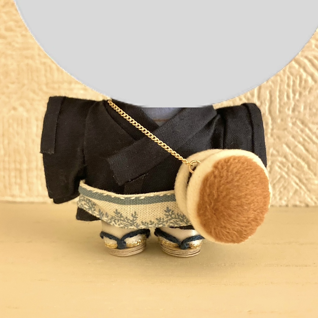 10〜15㎝ぬい用 どら焼きポシェット