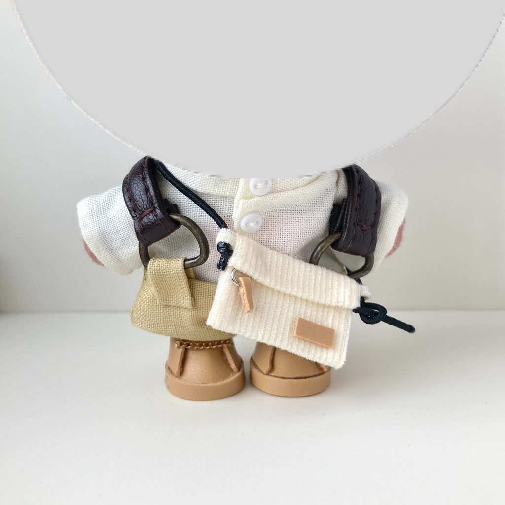 10〜12㎝ぬい用 コーデュロイサコッシュ