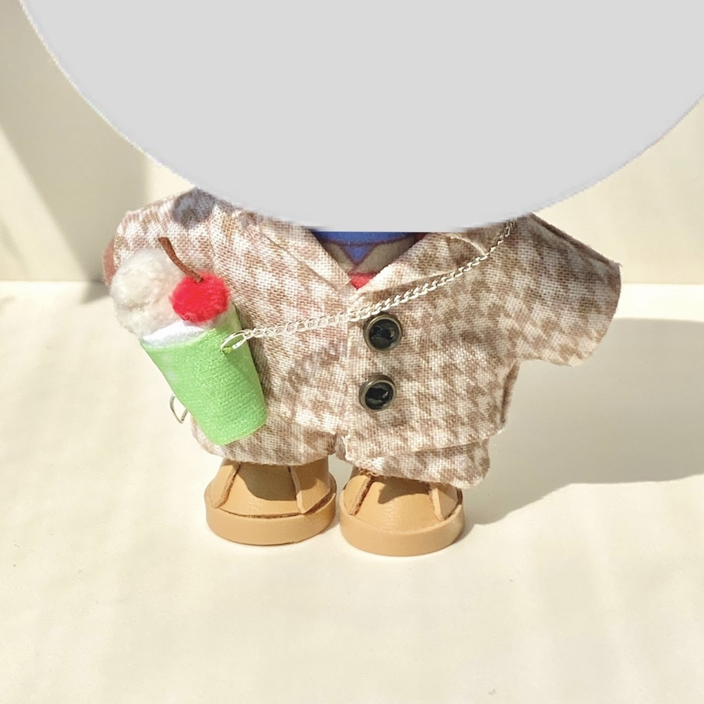 10〜12㎝ぬい用 クリームソーダポシェット