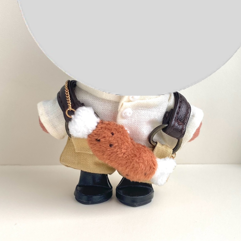 10〜12㎝ぬい用 骨付き肉ポシェット