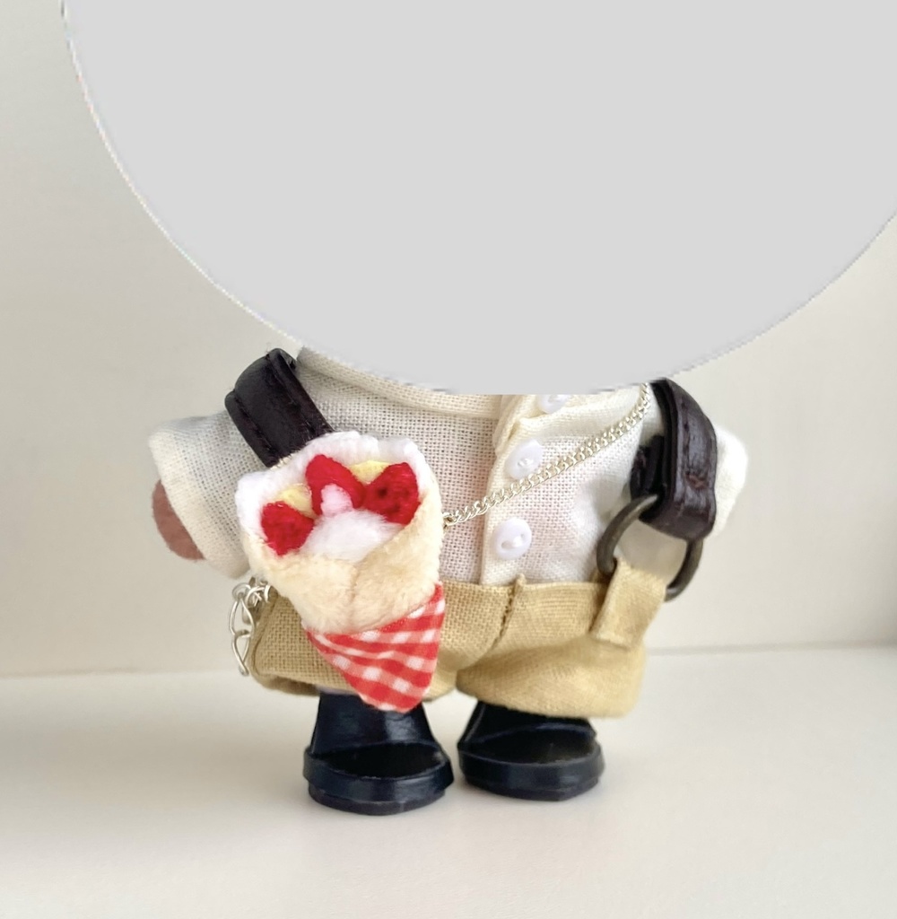 10〜12㎝ぬい用 クレープポシェット