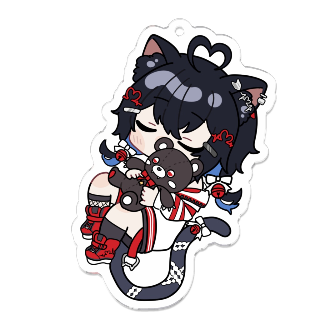 すやすやねこたアクリルキーホルダー