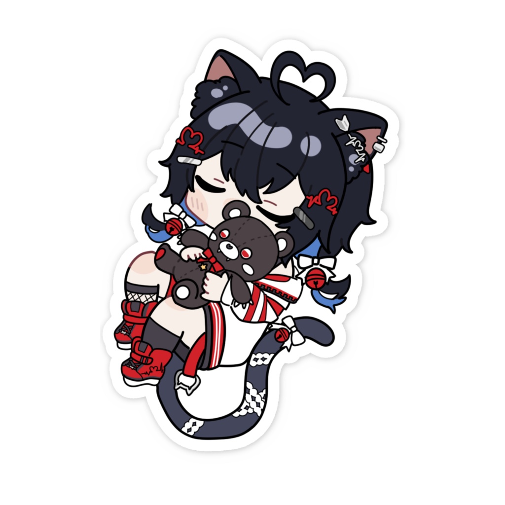 すやすやねこたステッカー