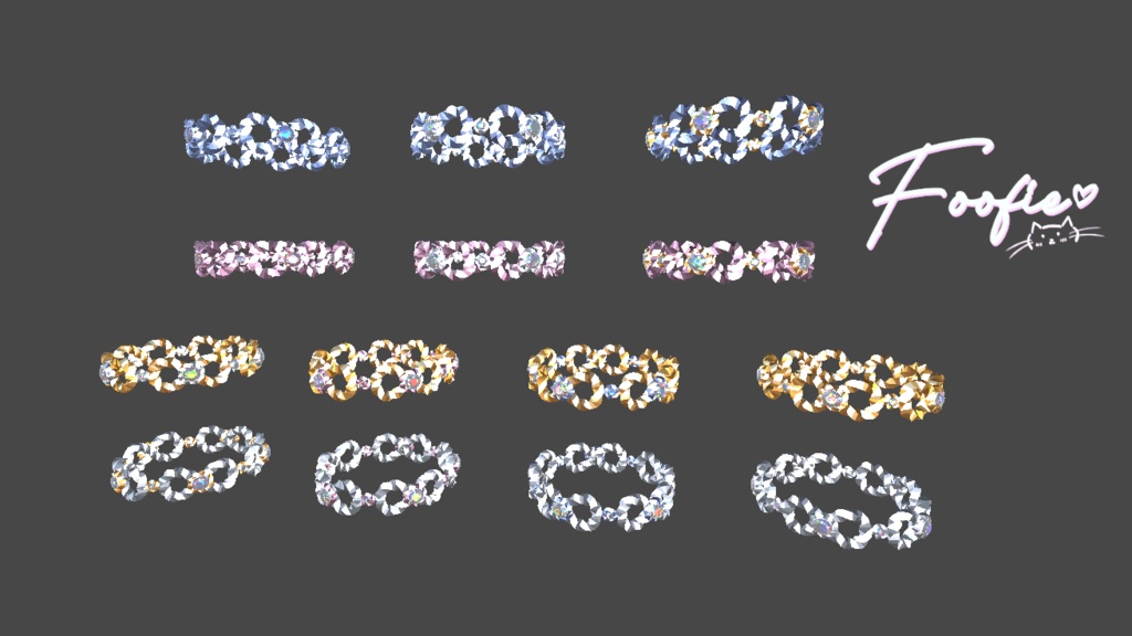 【アクセサリー】Forever Set「フォーエバーセット」リングとブレスレット 「Maya, Rindo, Leefa, Kikyo」