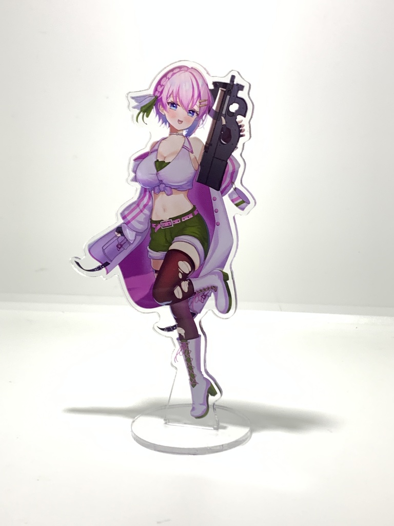 P90装備御先真しろアクリルスタンドフィギュア