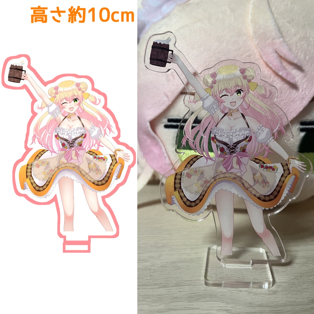 【非公式】桃鈴ねね　乾杯してるねねち　アクリルスタンド