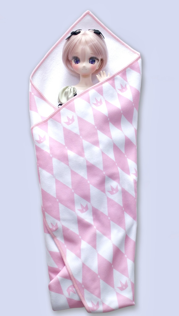ドール用『マジックのくっつきおくるみ』 ドールバッグ