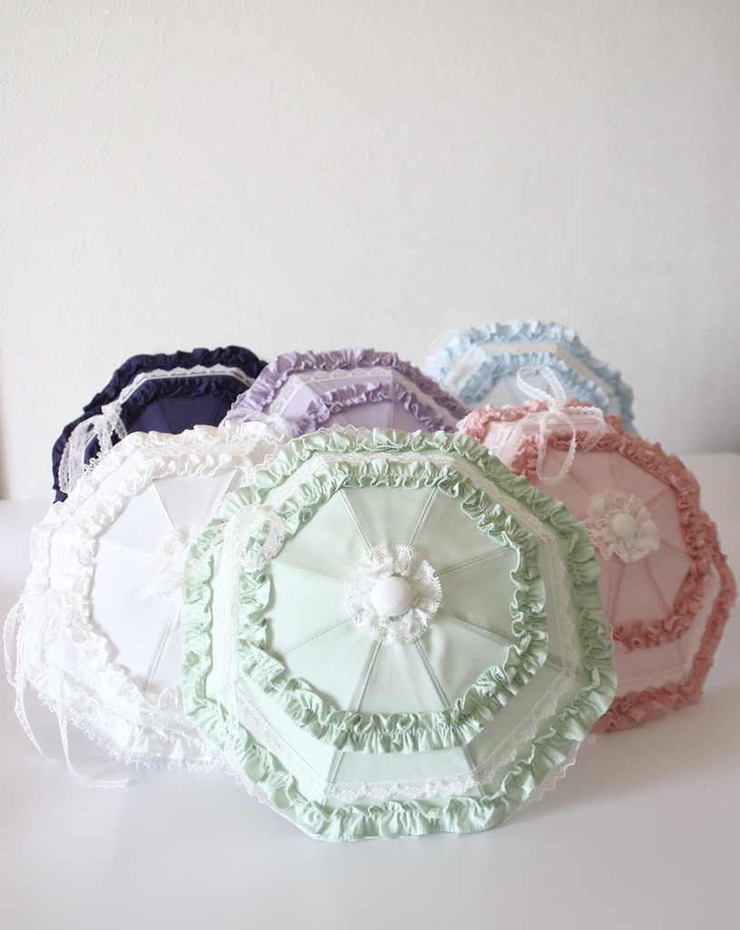 ひだまりのフリル日傘 ドール用の日傘【1/3・1/4サイズ】