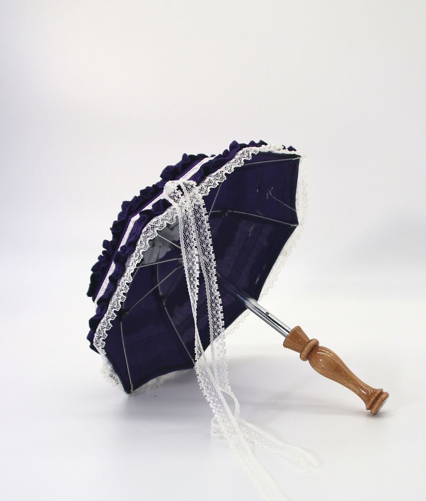 ひだまりのフリル日傘 ドール用の日傘【1/3・1/4サイズ】