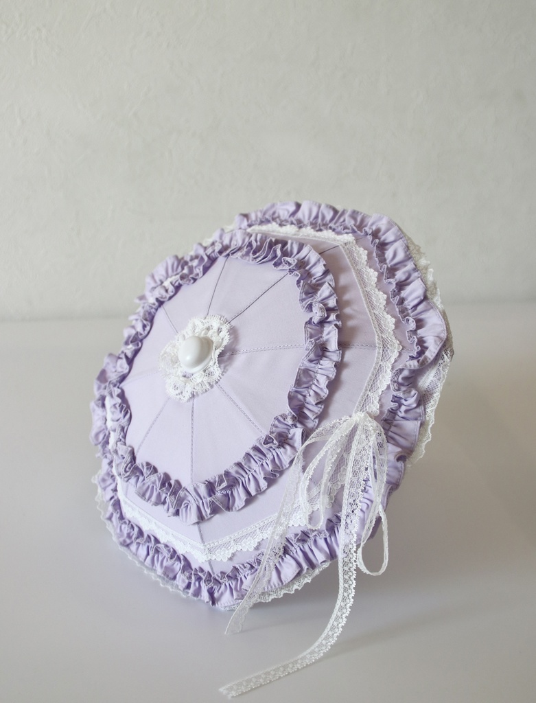 【受注予約】 ひだまりのフリル日傘 ドール用の日傘【1/3・1/4サイズ】