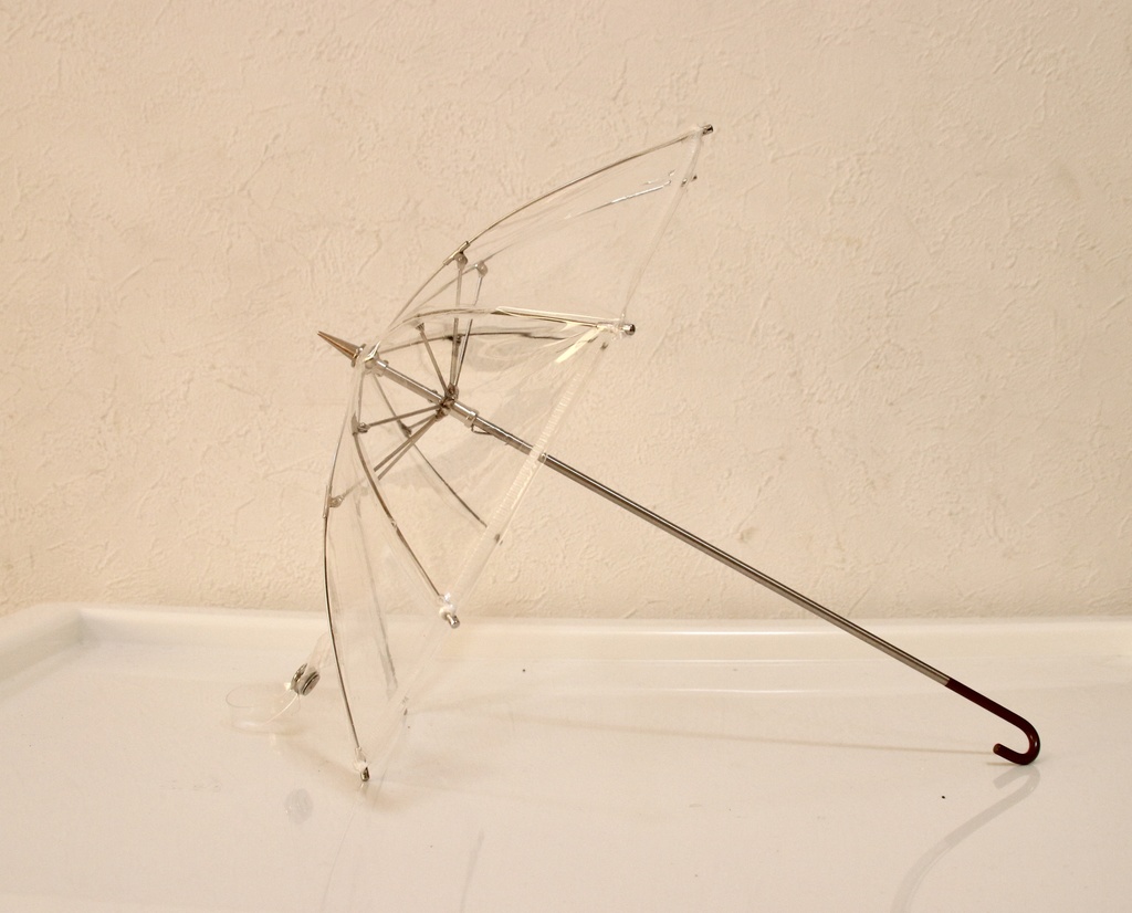 ひかりのクリア日傘 ドール用の日傘【1/4サイズ】