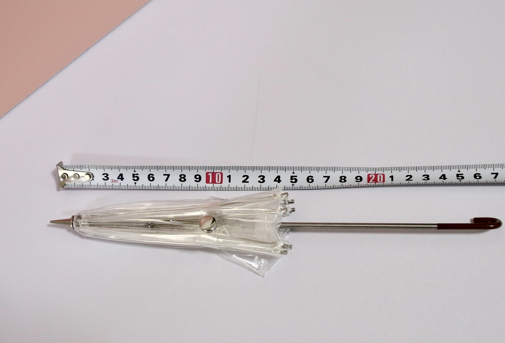 ひかりのクリア日傘 ドール用の日傘【1/4サイズ】