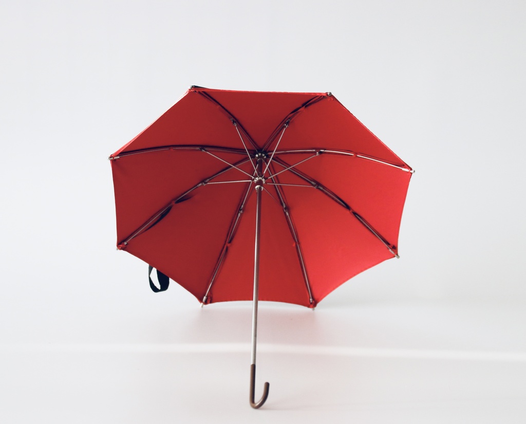 軽黒日傘 ドール用の日傘【1/4サイズ】