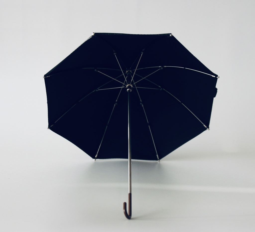 軽黒日傘 ドール用の日傘【1/4サイズ】