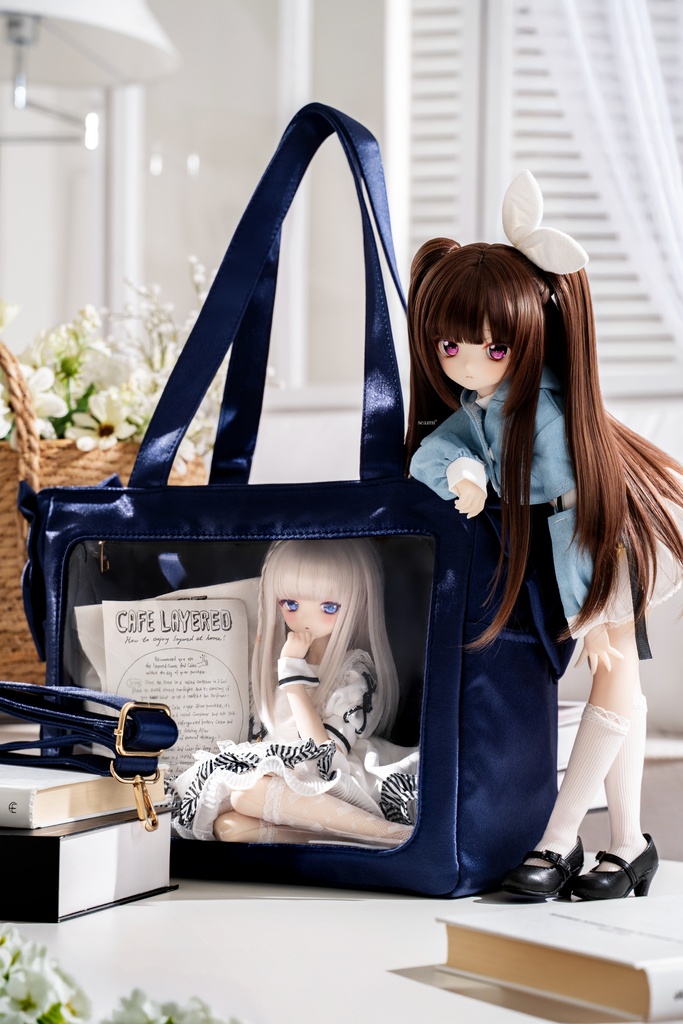 【限定 リボンなしの特別仕様】リボンふたこドールバッグ 1/4サイズ (SDM•MDDなど)