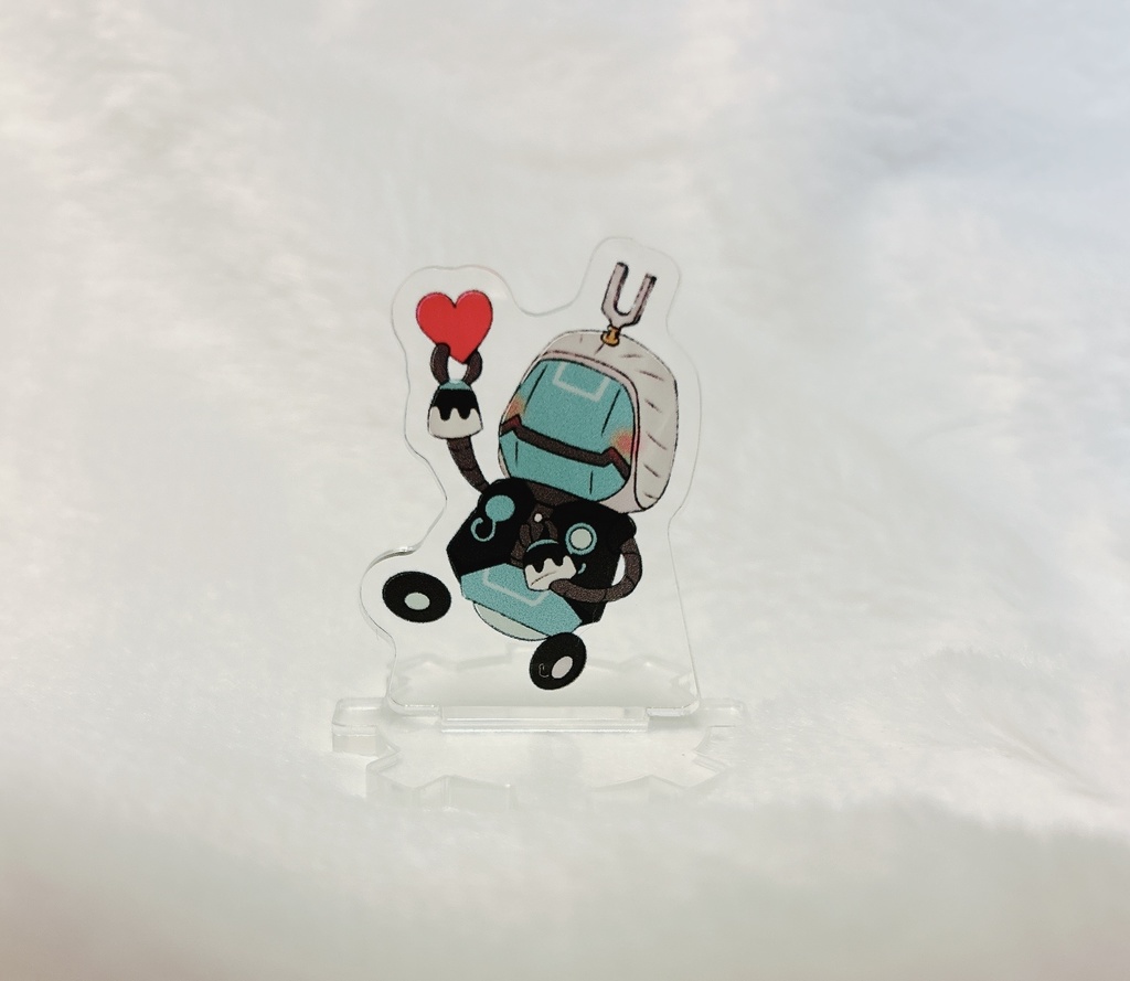 ミニアクリルスタンド/ハート缶バッジ