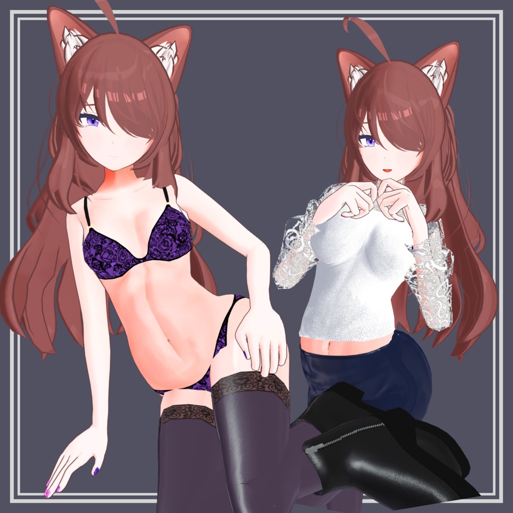 オリジナル3Dモデル『虚夜(うろや)』-UROYA-