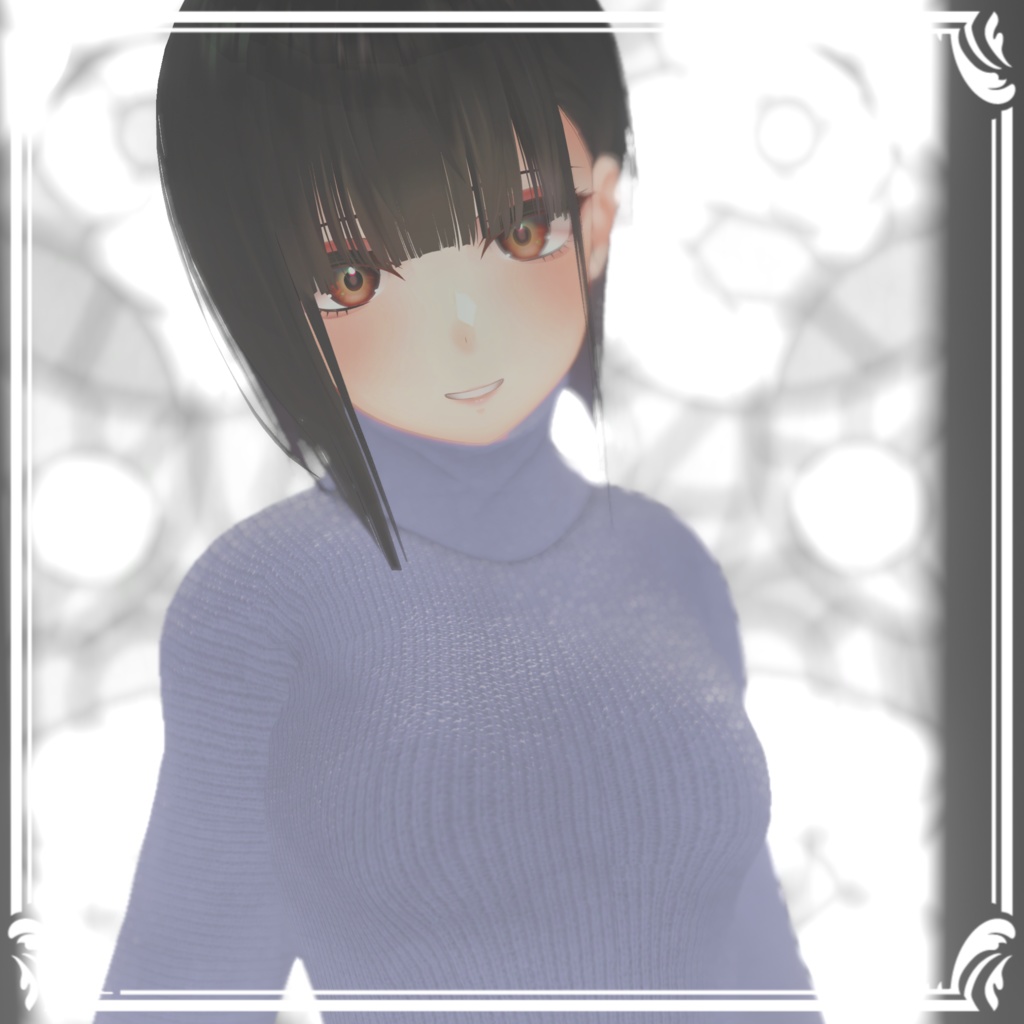 華夜用「P_Turtleneck Sweater」