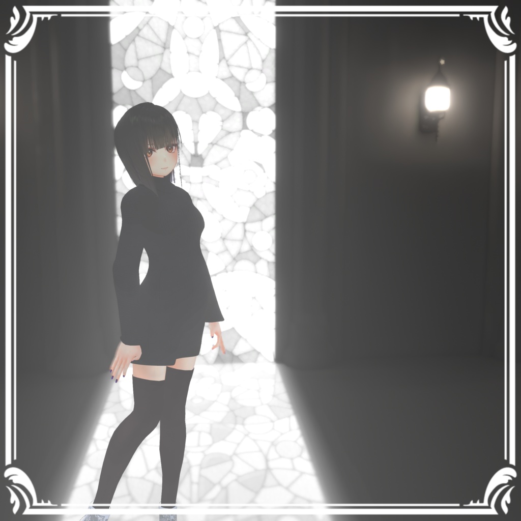 華夜用「P_Turtleneck Sweater」