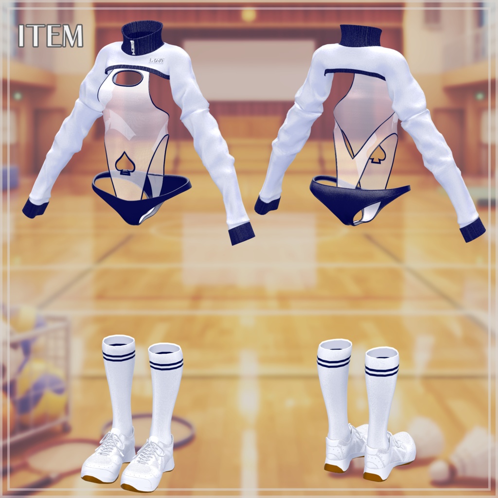 4/6までセール中!ハイレグ体操服『AOHL_Gym』5アバター対応