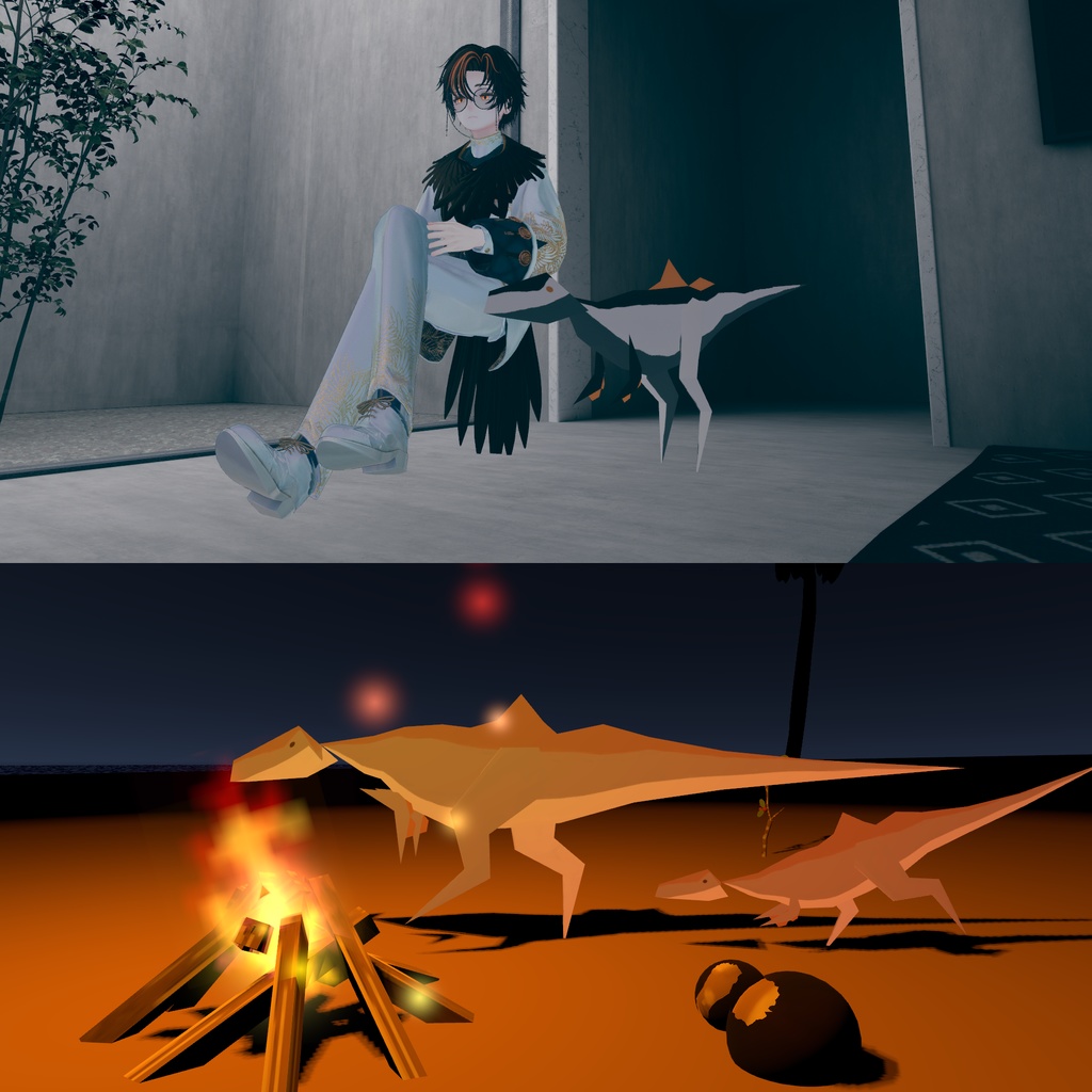 リップシンク対応「コンカヴェナトル」【アバター&追従ペット】