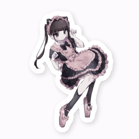 ♡two dimensional maid♡イラストステッカー