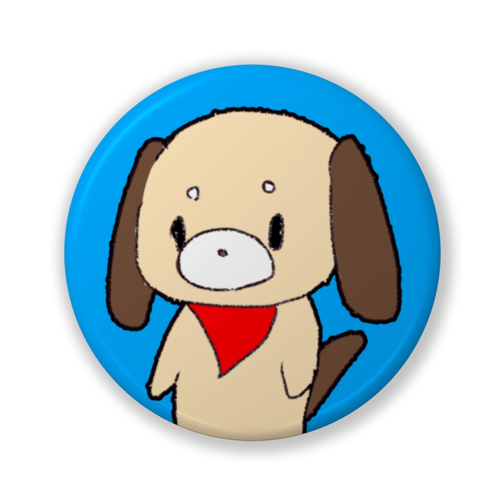 ドカぐい〜ぬ缶バッジ（通常イッヌ）