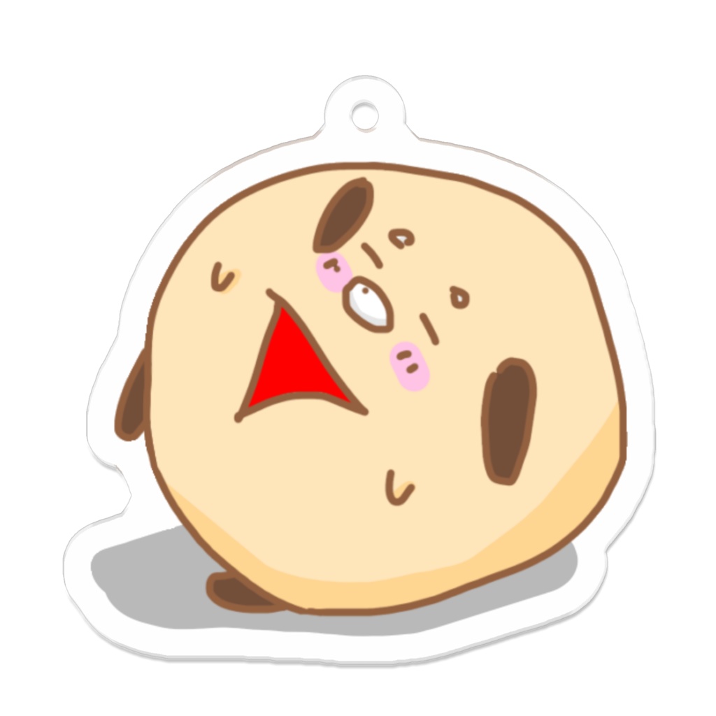 ドカぐい〜ぬアクリルキーホルダー（まんぷくイッヌ）