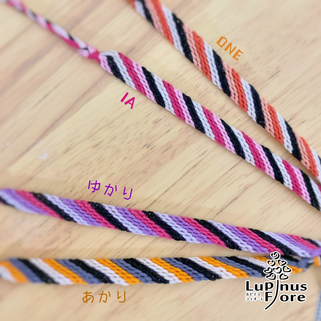 【斜め編み】ボイロミサンガ+ポストカードセット