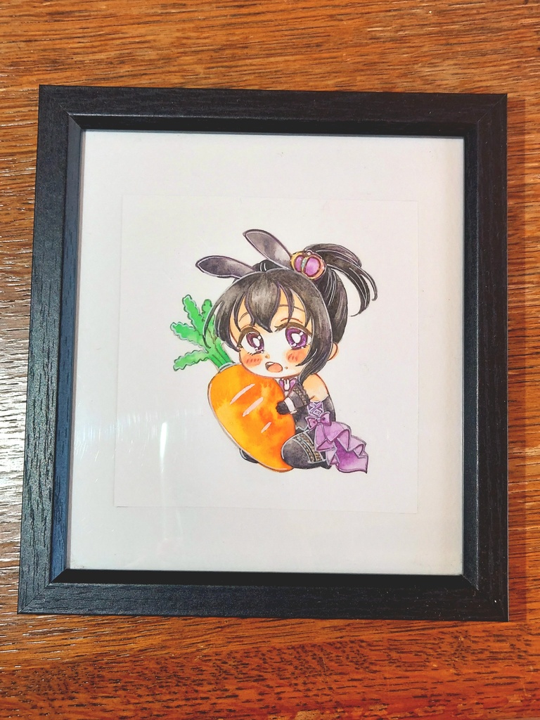 額装ミニ原画バニー