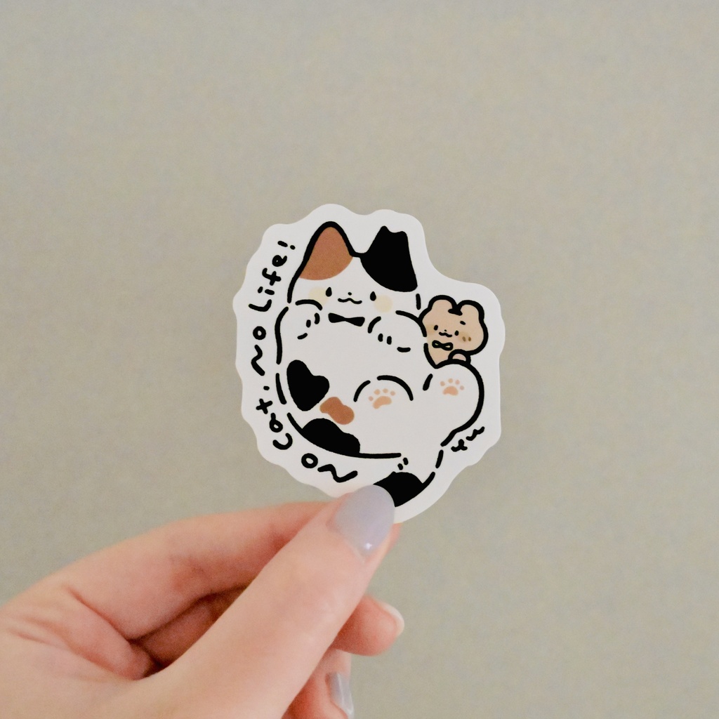 ねこ / いぬ 巾着&ステッカー