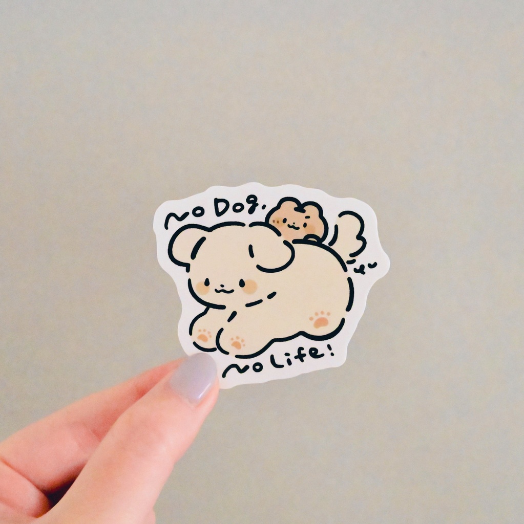 ねこ / いぬ 巾着&ステッカー