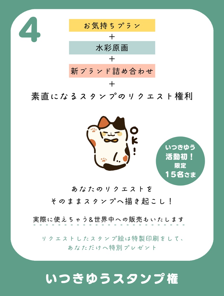 【 新プロジェクト企画 】7/8 : プラン追加