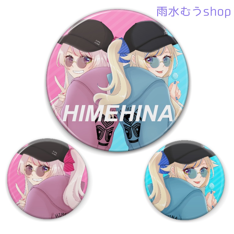 HIMEHINA パーカー缶バッジ