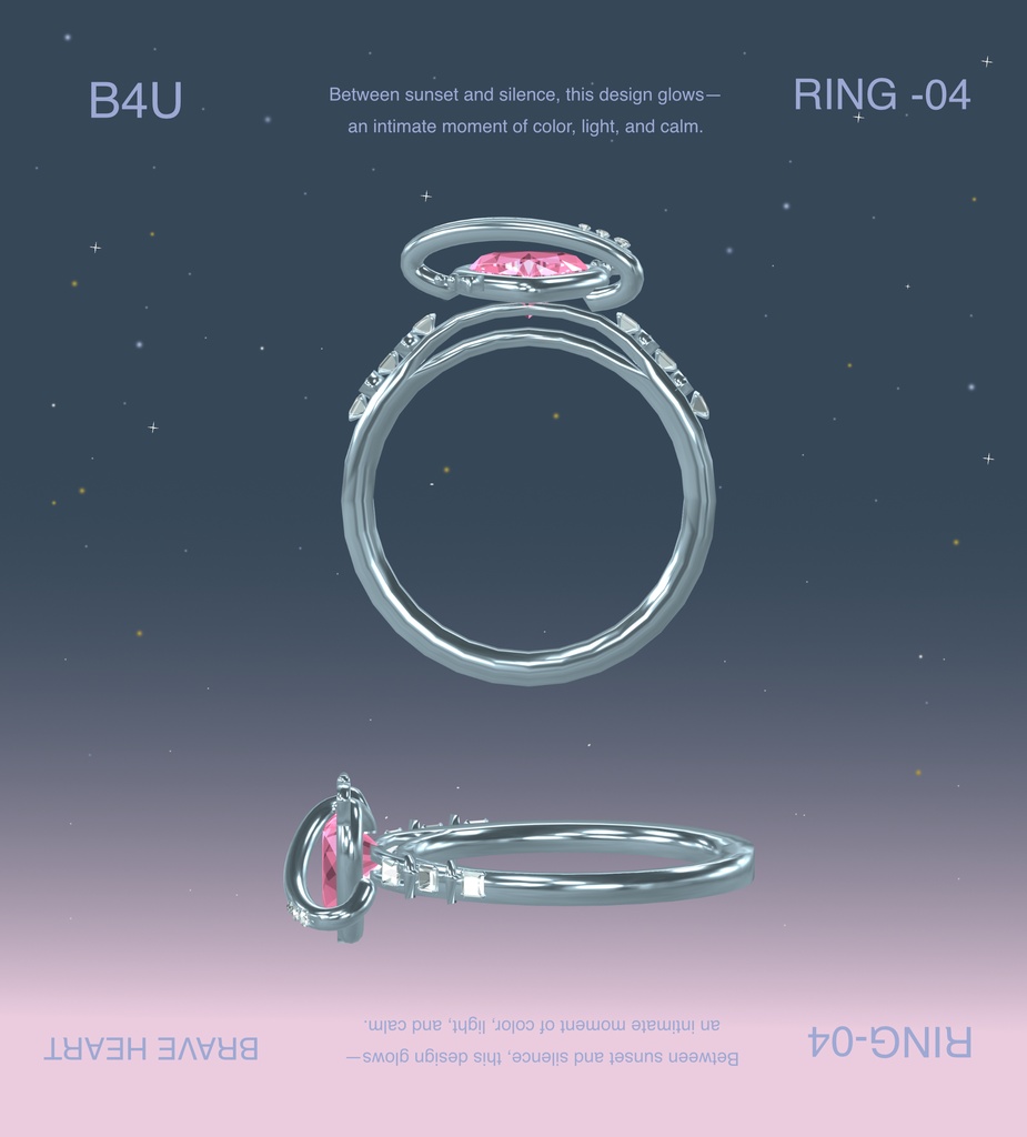 【B4U】💝ブレイブハートリング💝BRAVE HEART RING