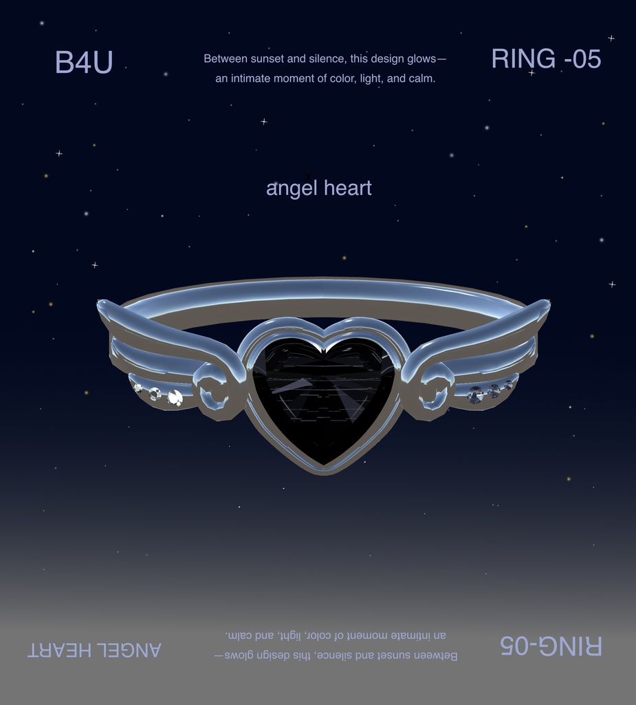 【B4U】🪽エンジェルハートリング🪽ANGEL HEART RING