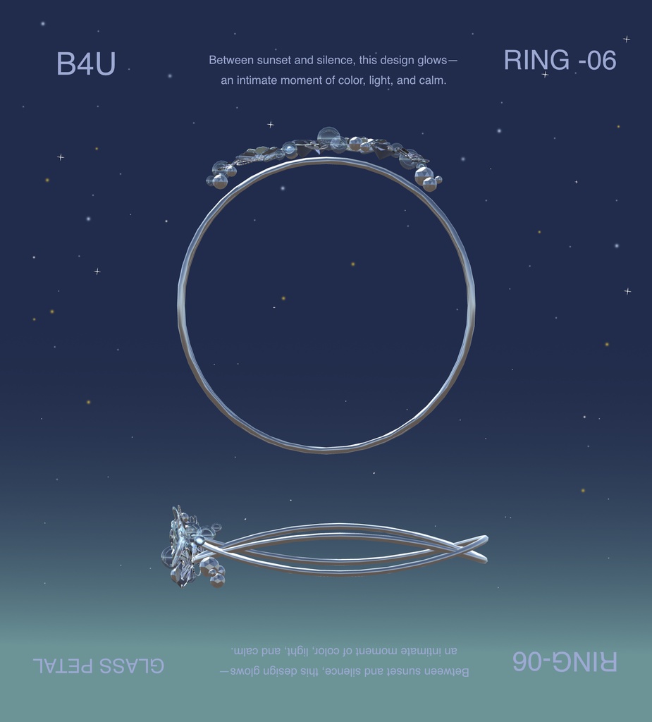【B4U】💍 blue haze ring 💍