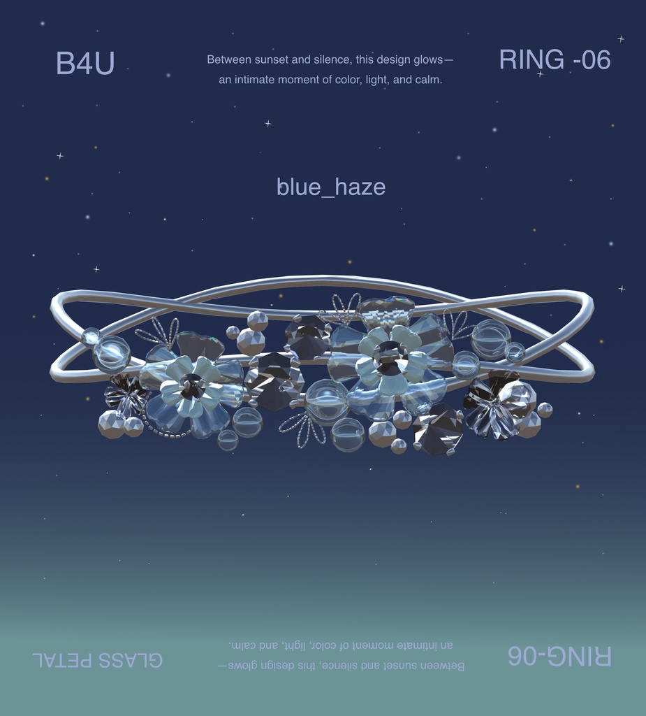 【B4U】💍 blue haze ring 💍