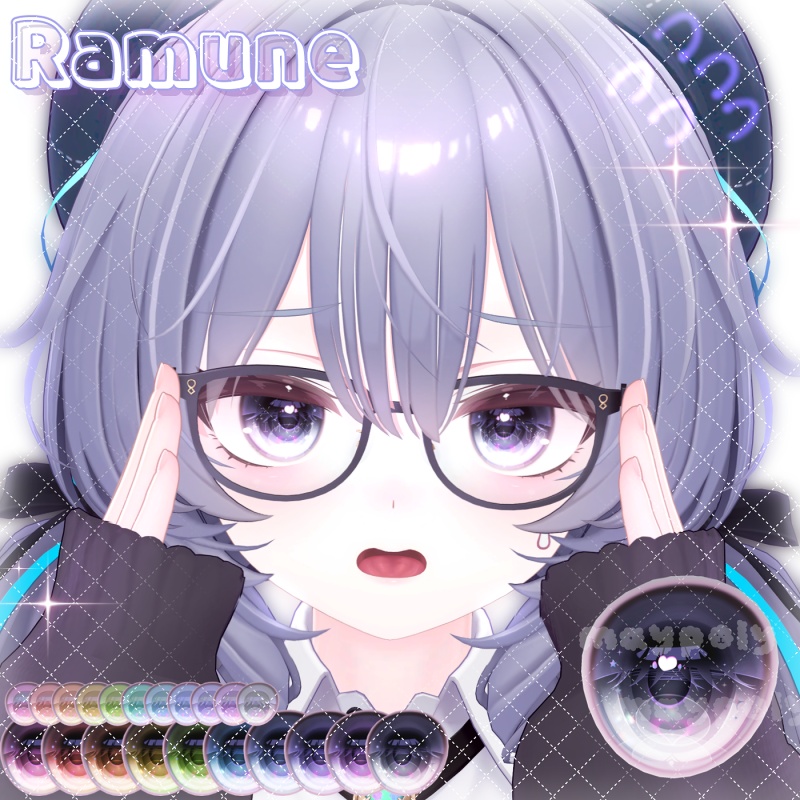 ✨💎𝐆𝐄𝐌 Eye Texture【16アバター】