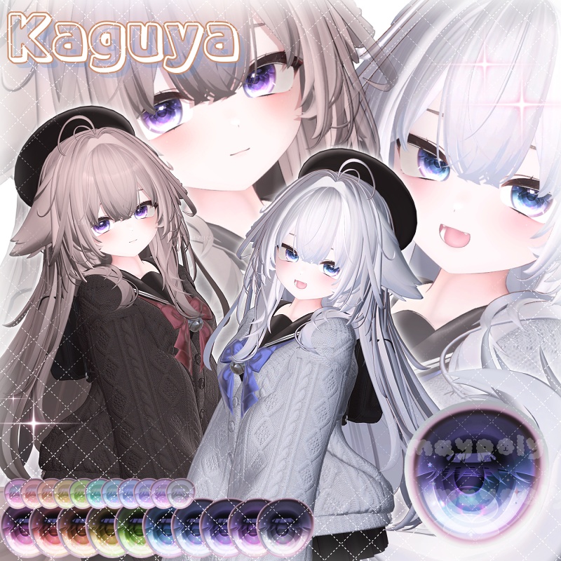 【輝夜追加】✨💎𝐆𝐄𝐌 Eye Texture【33アバター】【華夜追加】
