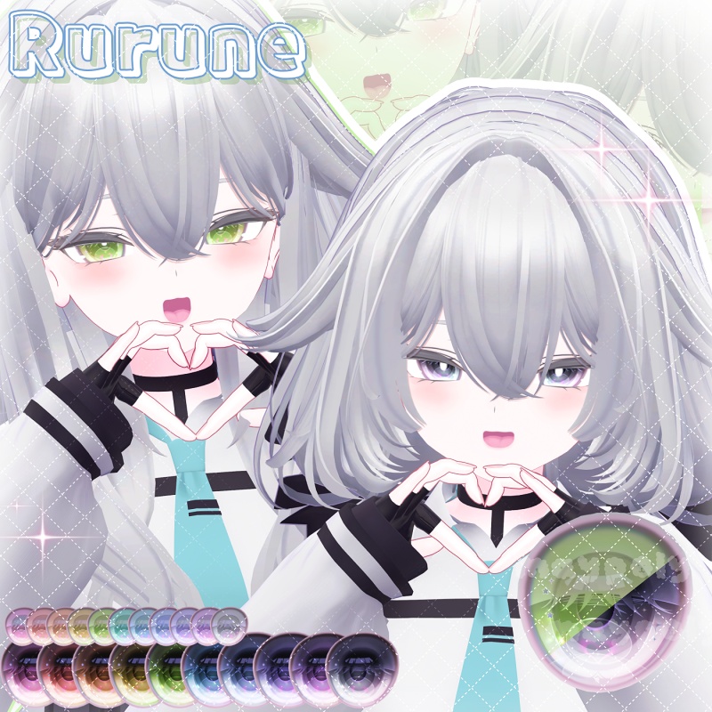 【イチゴ追加】✨💎𝐆𝐄𝐌 Eye Texture【39アバター】【メルヴィ追加】