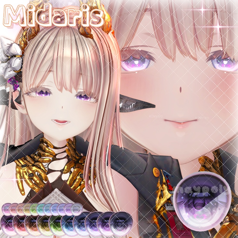 【ミダリス追加】✨💎𝐆𝐄𝐌 Eye Texture【41アバター】【ねる追加】