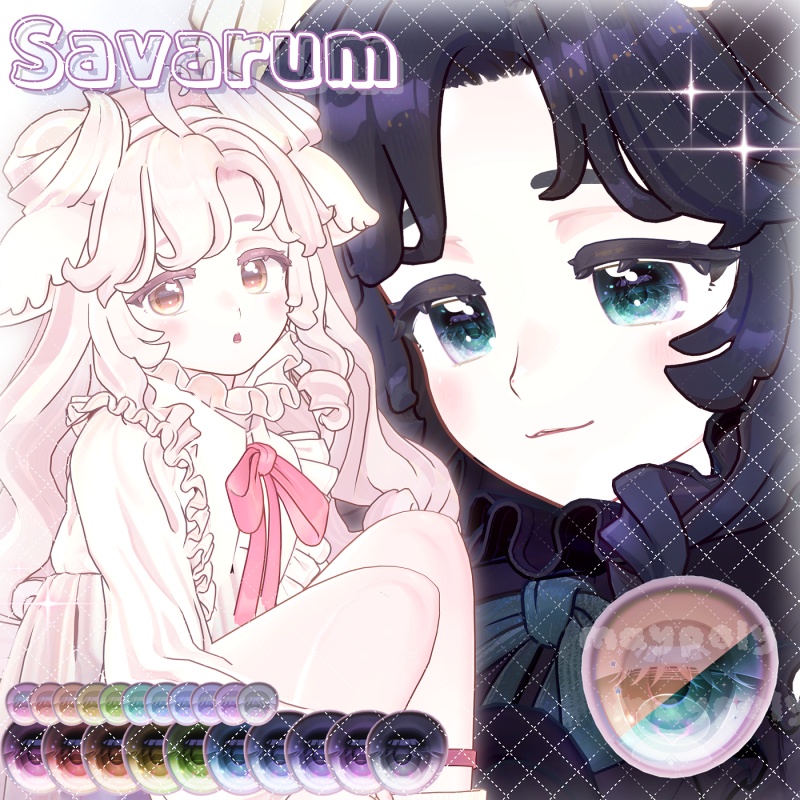 【リュミィ追加】✨💎𝐆𝐄𝐌 Eye Texture【29アバター】